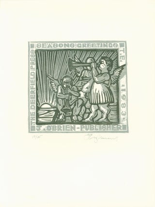 Item #264330 Seasons Greetings 1983. Timothy Engelland, artist