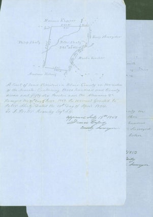 Item #264632 Blair County, Pennsylvania. (1853 Land Surveys). John Moyer, Peter Shatz