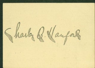 Item #264866 Charles B. Hanford [Signature]. Charles B. Hanford