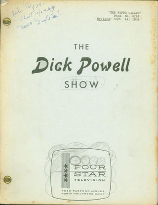 Item #264988 The Fifth Caller. The Dick Powell Show, Season 1, Episode 13, Revised Sept. 14, 1961...