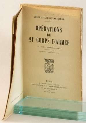 Operations du 21e Corps D'Armee (1er Aout - 13 Septembre 1914)