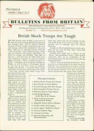 Item #265417 Bulletins from Britain (28 separate pamphlets)). British Library of Information