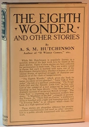 Item #265568 The Eighth Wonder and Other Stories. A. S. M. Hutchinson