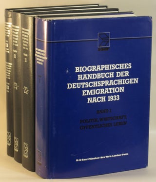 Item #266009 Biographisches Handbuch der Deutschsprachigen Emigration Nach 1933 (Band I: Politik,...
