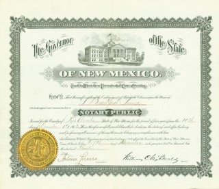 Item #266133 The Governor of the State of New Mexico...do hereby Appoint and Commission him as...