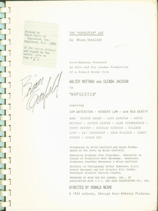 The 'Hopscotch' Log (filmscript)