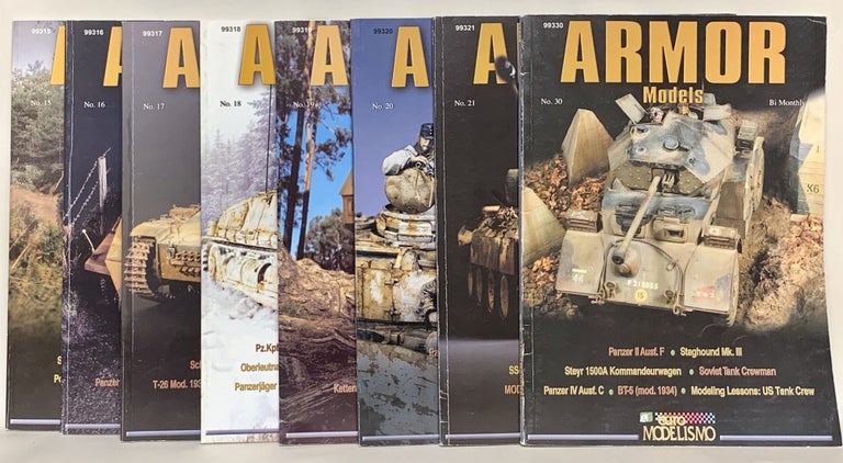 Item #266926 Lot of Armor Models Magazines (7 issues, Nos. 15-21, 30). Ian Parsons.