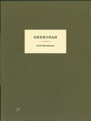 Item #266963 Shekinah. Jack Hirschman