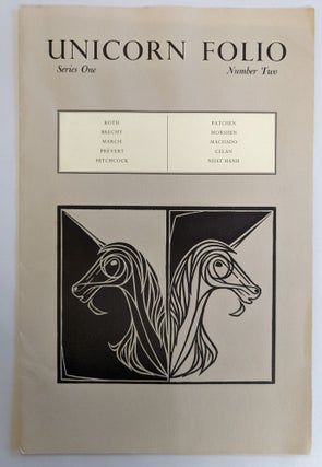 Item #267012 Unicorn Folio. Series One Number Two (broadsides). Alan . Kenneth Maytag . Unicorn...