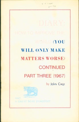 Item #267036 Diary: How To Improve The World (You Will Only Make Matters Worse) Continued Part...