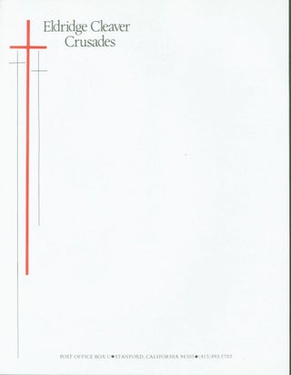Item #267059 Eldridge Cleaver Crusades (letterhead). Eldridge Cleaver