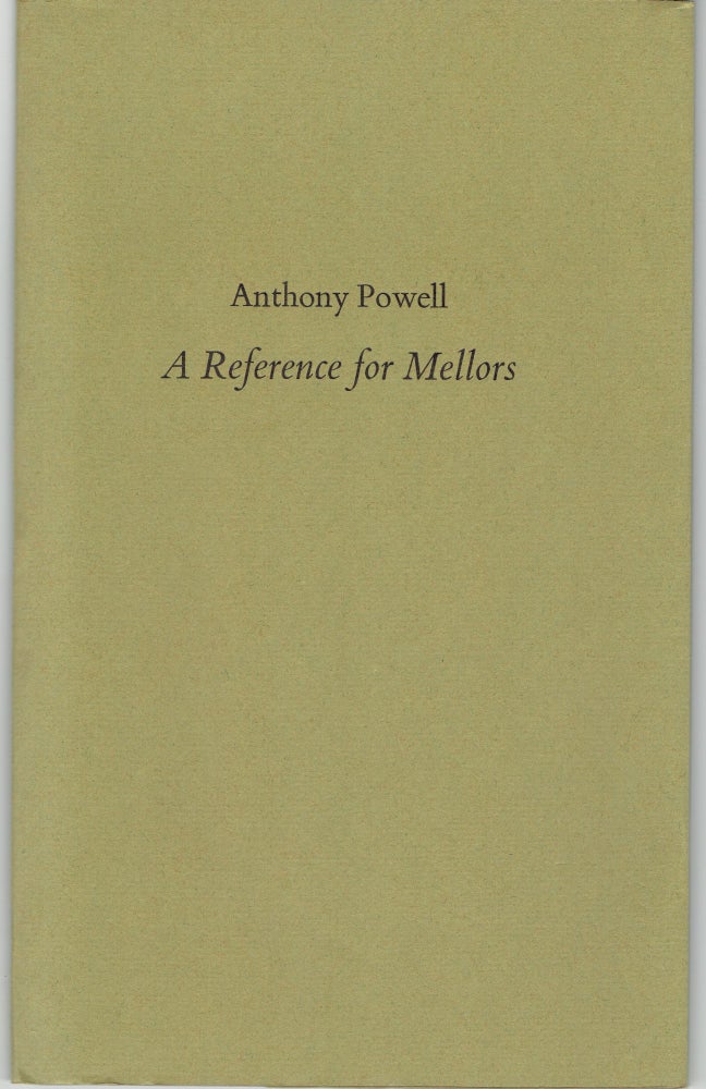 Item #267151 Reference for Mellors. Anthony Powell.