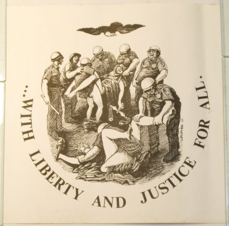 Item #267194 'With Liberty and Justice for All' (poster). Cieciorka, Frank.