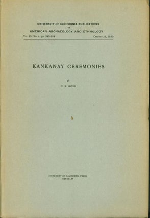 Item #267406 Kankanay Ceremonies. C. R. Moss