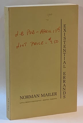 Item #267643 Existential Errands (Uncorrected proof). Norman Mailer