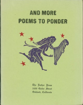 Item #267897 And More Poems to Ponder. Clif and Lois Rather