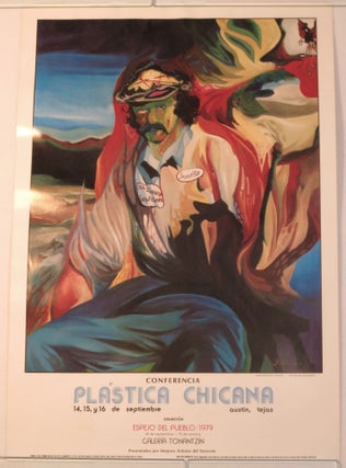Item #267961 Conferencia Plastica Chicana (poster). Jose Francisco Galeria Tonantzin. Trevino,...