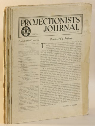 Item #267968 Projectionist's Journal, Vol. 1, No. 1, 2; Vol. 2, No. 1-4, 6-12; Vol. 3, No. 1-3,...