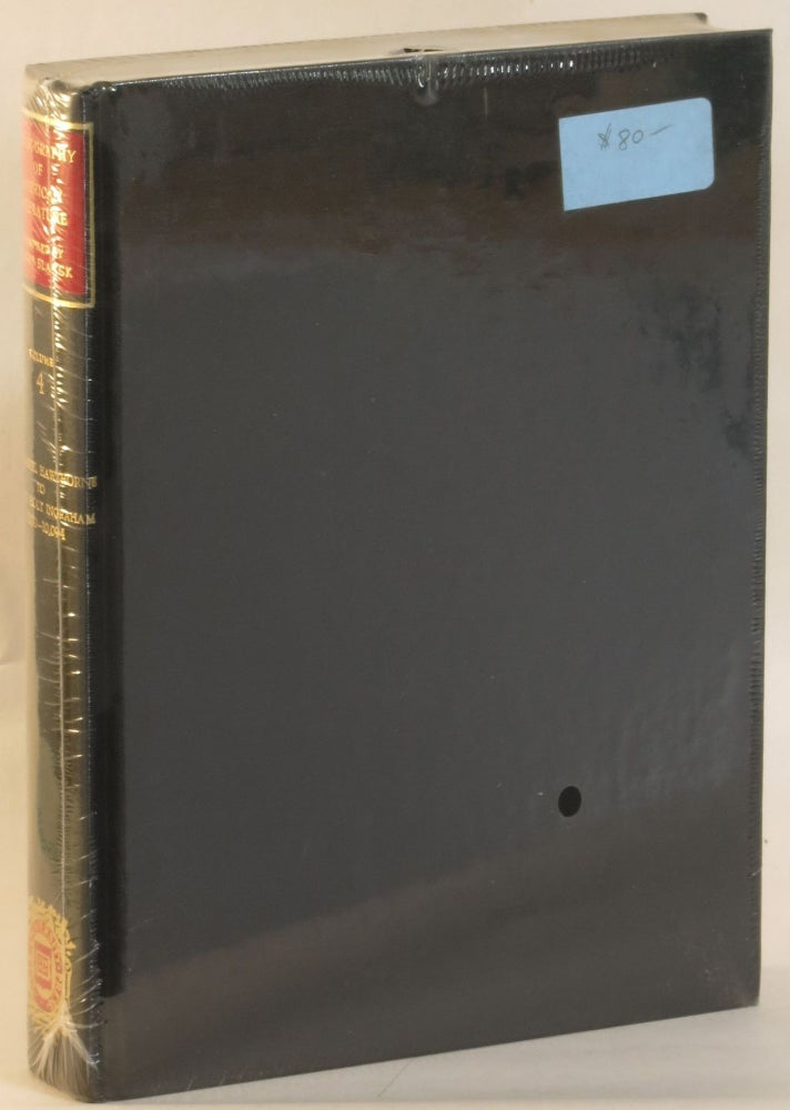 Item #268048 Bibliography of American Literature. Volume (4) Four: Nathaniel Hawthorne to Joseph Holt Ingraham (7570-10094). Jacob Blanck, compiler.
