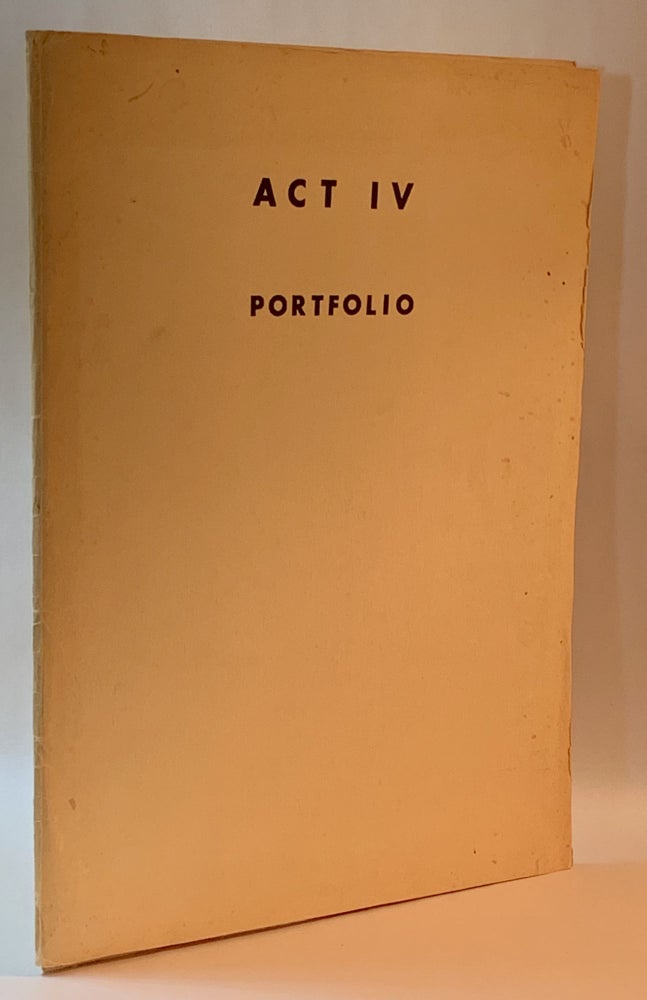 Item #268072 Act IV: Portfolio (Excerpts from the 1966 season). Norman Mailer.
