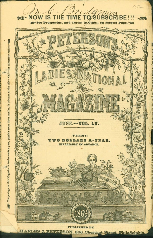 Item #268174 Peterson's Ladies Magazine, June, Vol. LV, No. 6. Charles Peterson, publisher.