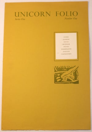 Item #268189 Unicorn Folio, Series One, Number One (broadsides). Missing Gary Snyder, Jacques...