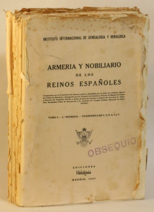 Item #268514 Armeria y Nobiliario de los Reinos Espanoles. Tomo I. 1-6. Entrega; Cuadernillos...