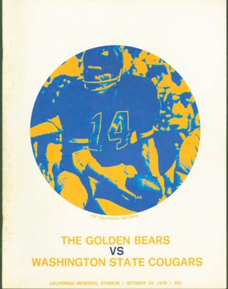 Item #268569 The Golden Bears vs. Washington State Cougars 1970 (football program). Dave Kayfes