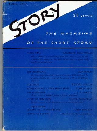 Item #268703 Story: The Magazine of the Short Story (Volume X, No. 59, June 1937). Whit Burneett,...