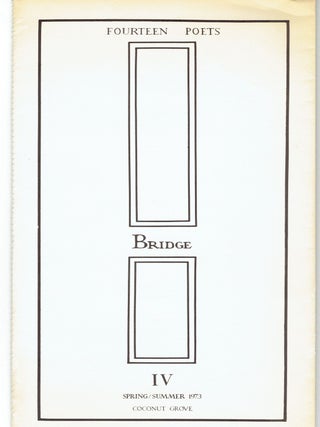 Item #268759 Bridge IV: A Folio of Poems. Nanlee Pitts