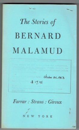 Item #269037 The Stories of Bernard Malamud [Uncorrected proofs]. Bernard Malamud