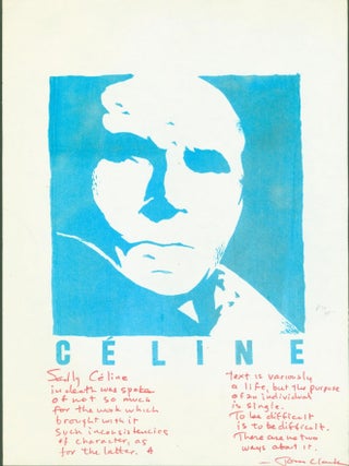 Item #269051 Celine (broadside). Tom Clark