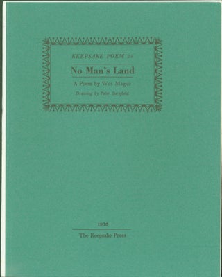 Item #269442 No Man's Land: Keepsake Poem 25. Wes Magee, Peter Barnfield