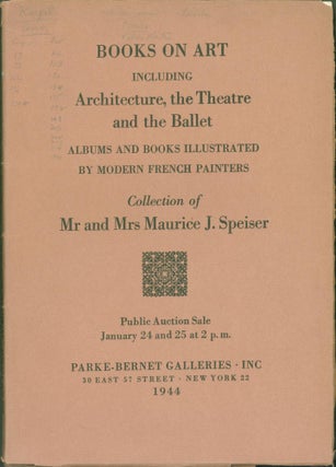 Item #269650 Books on Art Including Architecture, the Theatre and the Ballet, Albums and Books...
