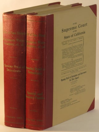 (San Diego) In the Supreme Court of the State of California. The City of San Diego, a Municipal Corporation, Plaintiff, Appellant and Respondent vs. Cuyamaca Water Company, et al., Defendants, and The City of El Cajon, et al., Intervenors. On Appeal from San Diego County. Honorable M. W. Conklng, Judge. Opening Brief of Defendants and Intervenors on Their Appeal. Volumes I and II