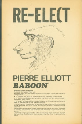 Item #271139 Re- Elect Pierre Elliott Baboon (poster