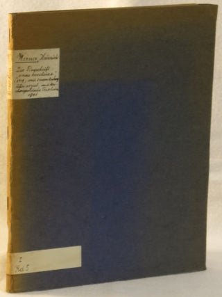 Item #271457 Die Flugschrift 'onus ecclesiae' (1519) mit einem Anhang uber sozial- und...