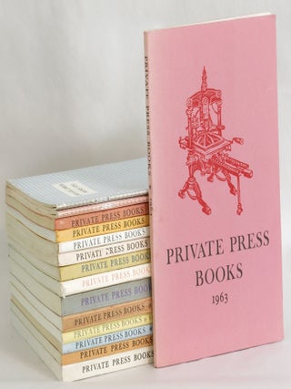 Private Press Books: 1959, 1960, 1963-75 (15 items)