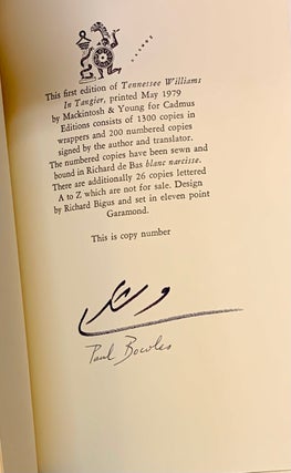 Tennessee Williams in Tangier