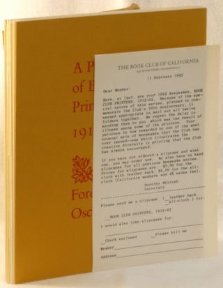 Portfolio of Book Club Printers 1912-1962