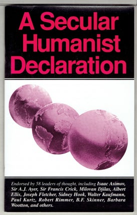 Item #271623 A Secular Humanist Declaration. Paul Kurtz