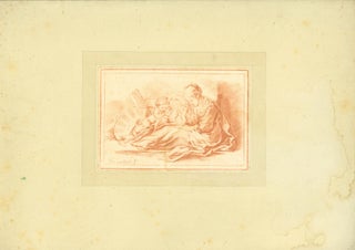 Item #271650 Mere de Deux Enfants (Mother with two infants) (engraving). Louis-Marin Boucher