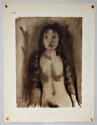 Item #271743 Female Nude (lithograph). Alexander Dobkin