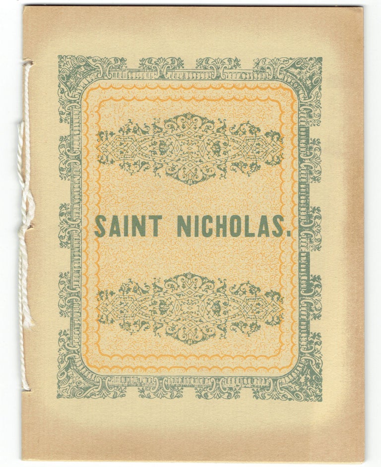Item #271824 A Visit From St. Nicholas [Facsimile]. Clement C. Moore.