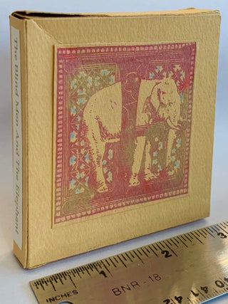 Item #272491 The Blind Man and the Elephant. John Godfrey. Schwartzott Saxe, Carol, artist