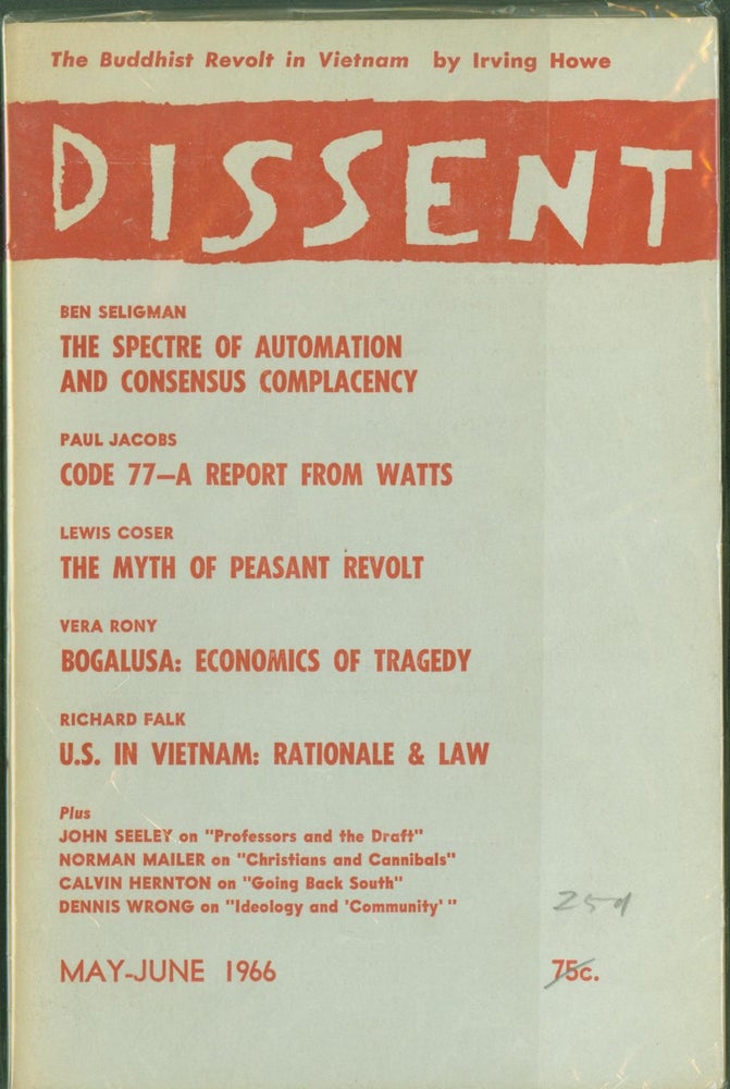 Item #272524 Dissent (May-June 1966). Ben Seligman.