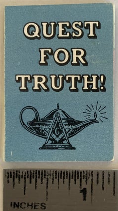 Item #272530 Quest for Truth: Degrees of the Scottish Rite (miniature book