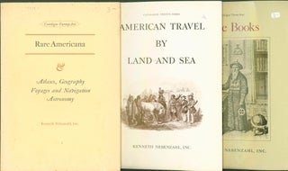 Item #272565 American Travel by Land and Sea (Catalogue Twenty-three); Rare Americana (Catalogue...