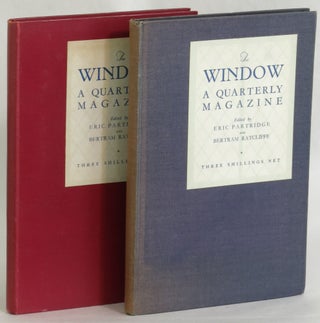 Item #272640 The Windows. Volume I, No. 1, January, 1930; No. 2, April, 1930 (2 volumes). Eric...