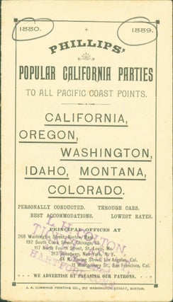 Item #272831 Phillips' Popular California Parties to All Pacific Coast Points. California,...